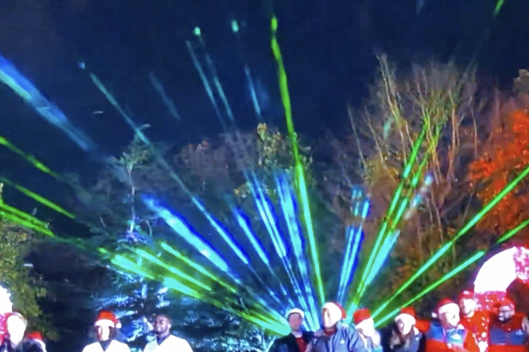 A League of their Own laser show